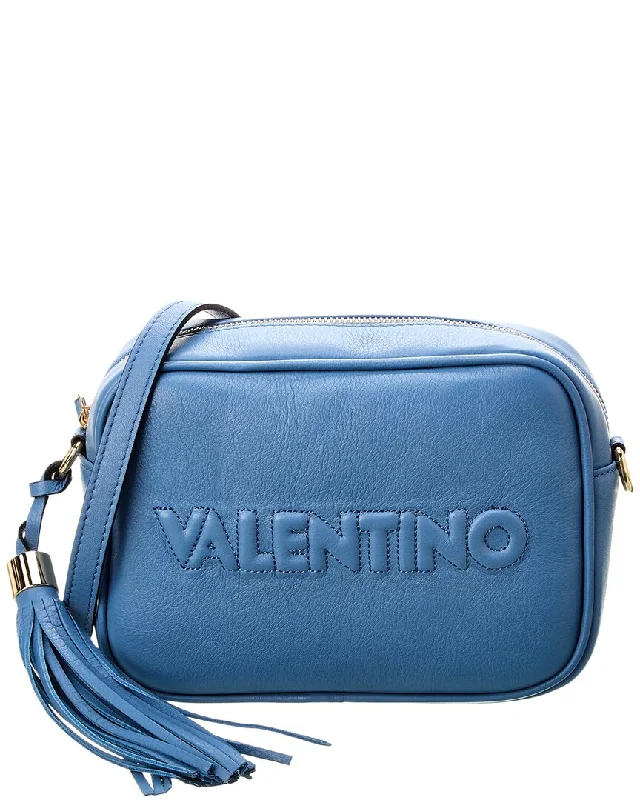 Vintage leather crossbody bags for timeless charm -Valentino by Mario Valentino Mia Embossed Leather Crossbody