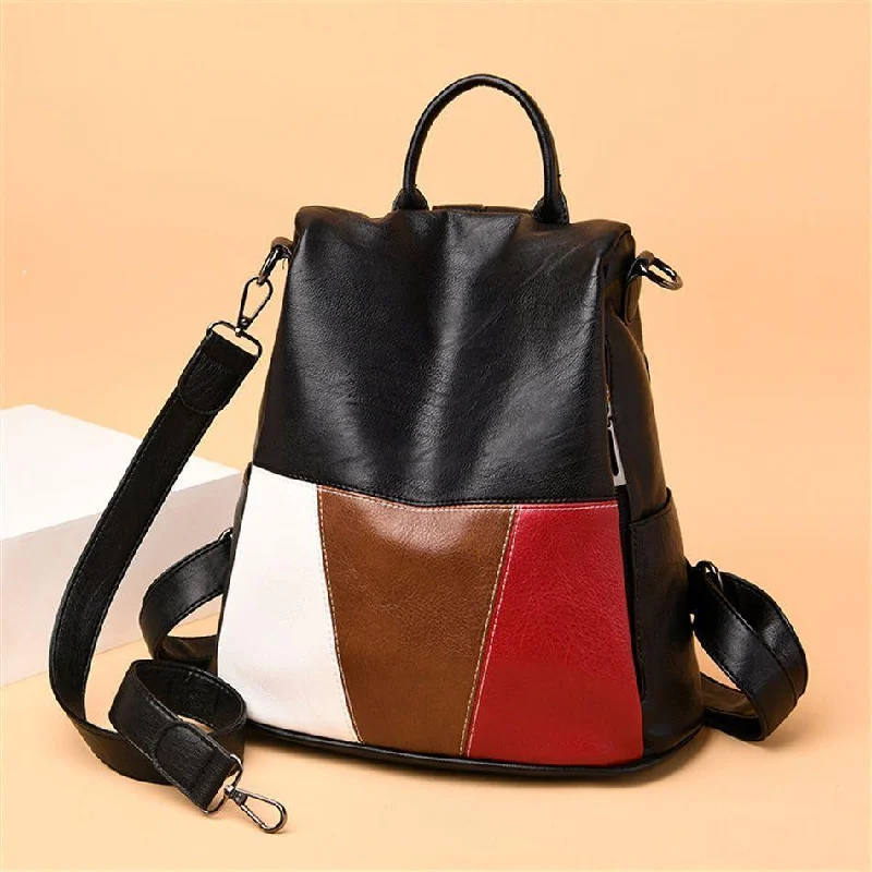 Lightweight sling backpack for one-shoulder ease -Women's Cool Backpacks V2S0249 Leather School Shoulder Bags