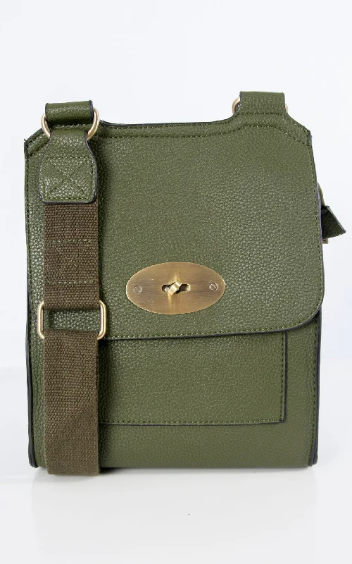 Sleek satchels for men with contemporary designs for a polished look -Messenger Bag | Olive Green