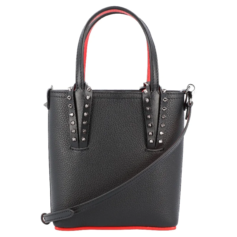 Designer crossbody bags with iconic brand stitching -Christian Louboutin Cabata N/S mini Black