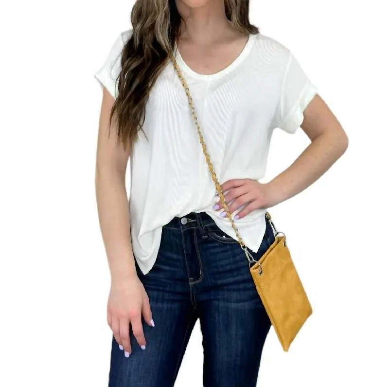 Waterproof leather crossbody bags for rainy days -Boho Chic Crossbody Purse Satchel In Mustard