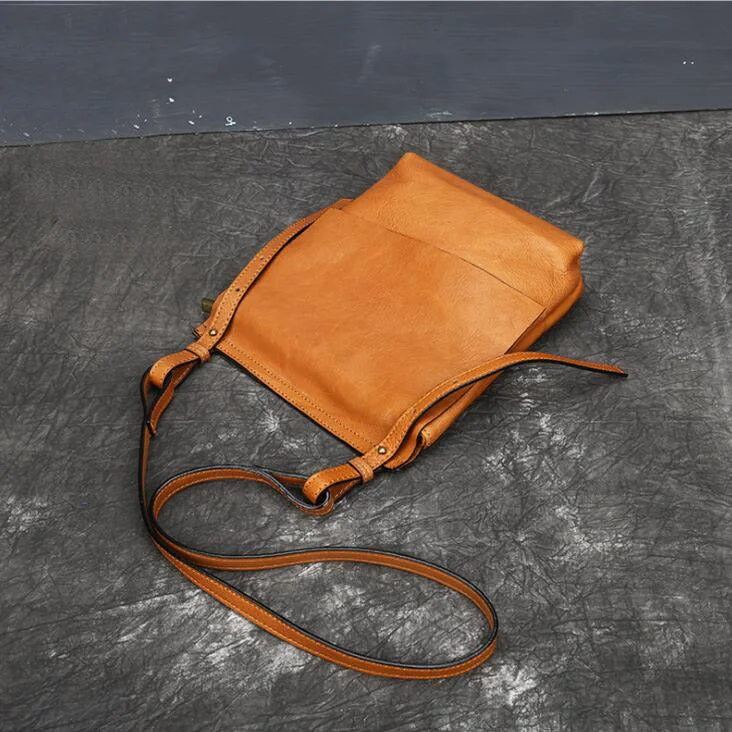 Small leather crossbody bags for evening dates -Ladies Leather Over The Shoulder Bag Crossbody Side Bags For Women