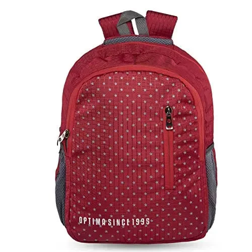 Casual denim backpack for everyday casual outings -OPTIMA Backpack Perfect for Students