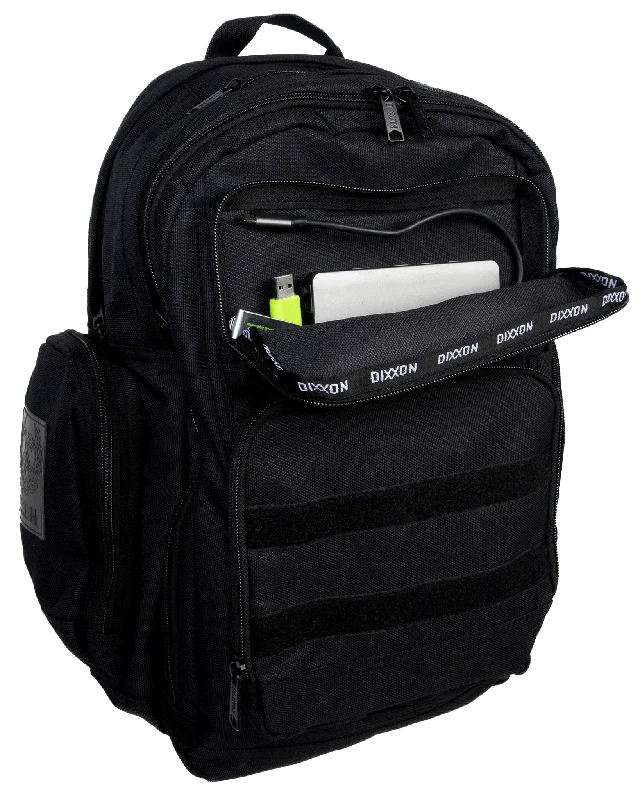 Foldable travel backpack for easy packing convenience -Canvas Work Bag - Black