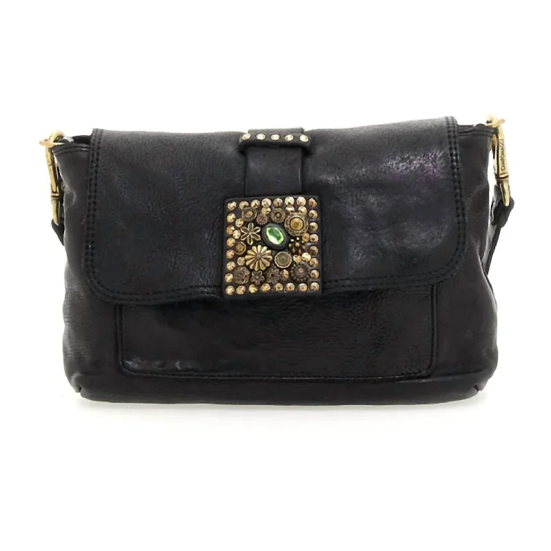 Canvas crossbody bags for casual weekend outings -Women's Bella Di Notte Crossbody Bag In Black