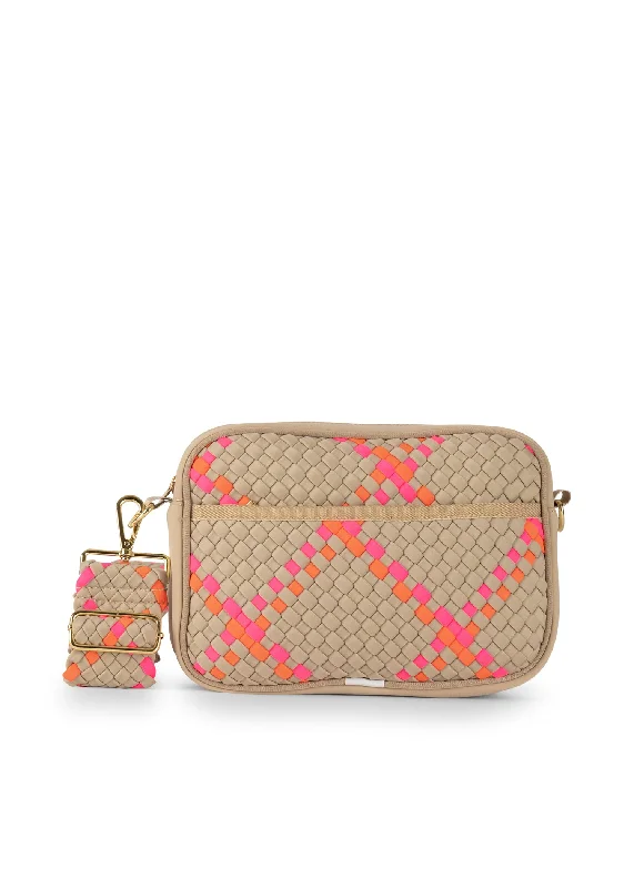 Luxury sling crossbody bags for upscale events -Drew Belize Woven Crossbody