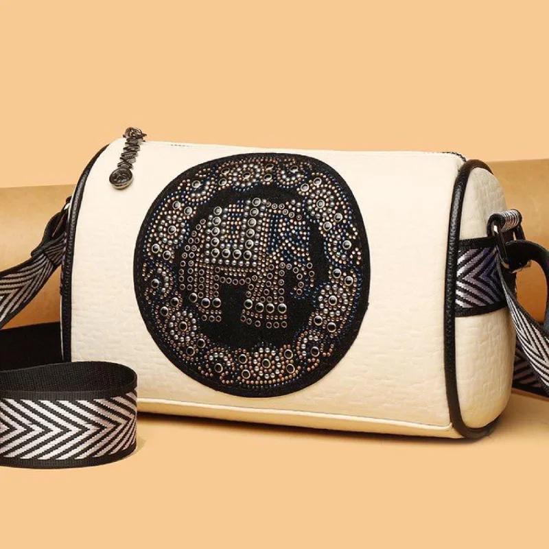 Designer satchels for women with soft leather and chic finishes for luxury -White Lush Sling Bag