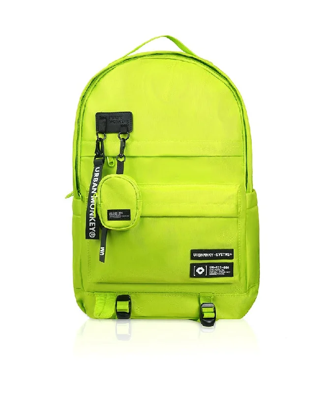 Small sling backpack for quick city errands -City Backpack // Neon