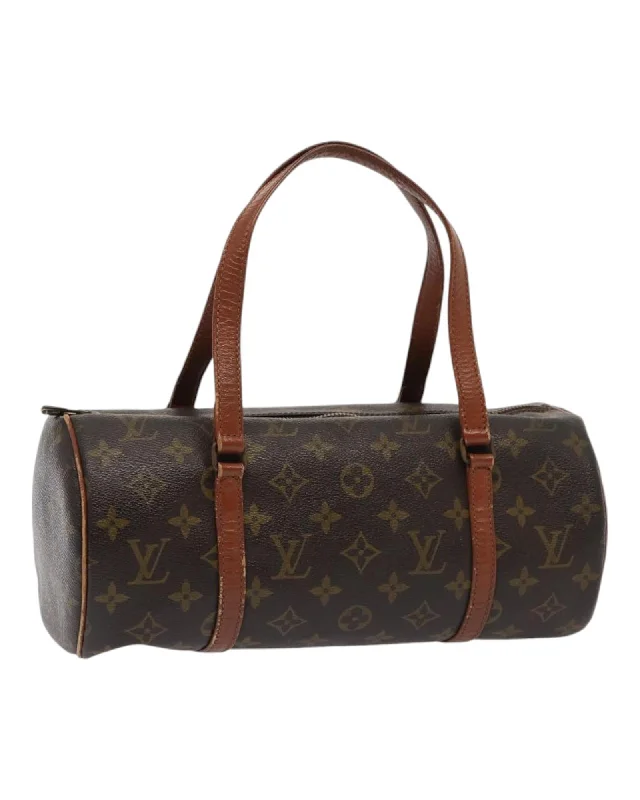 Monogram Papillon 30 Hand Bag with Authentic LV Design