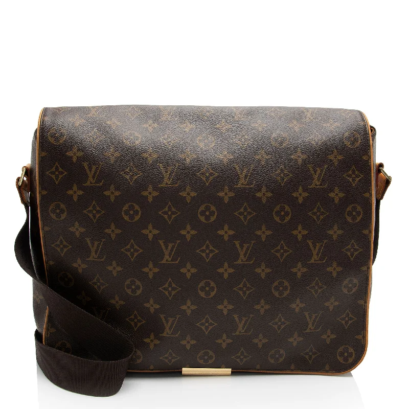 Versatile satchels for men with multiple carrying options for convenience and style -Louis Vuitton Monogram Canvas Abbesses Messenger