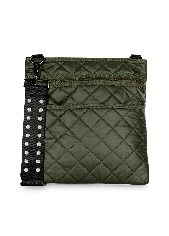 Chic crossbody bags with chain strap details -Dani Evergreen Crossbody Bag - FINAL SALE