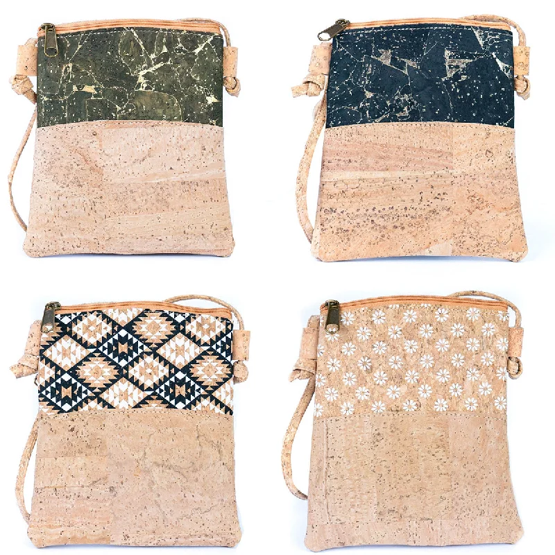 Large capacity crossbody bags for travel essentials -Mini Summer Cork Women's Phone Bag BAGP-009-MIX-4 (4units)