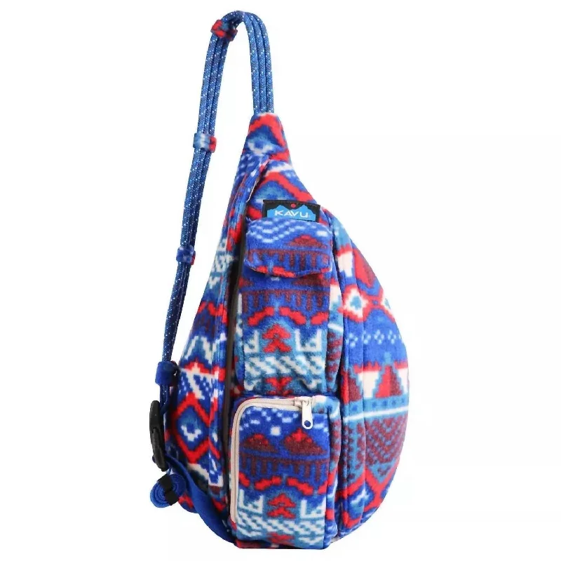 Affordable canvas crossbody bags for student budgets -Mini Polar Sling In 8Bit Knit