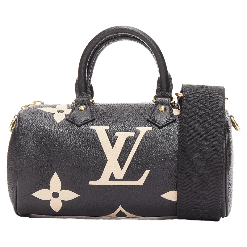 Designer sling crossbody bags for modern looks -Louis Vuitton Papillon BB Giant Empreinte Small Crossbody Duffle Bag