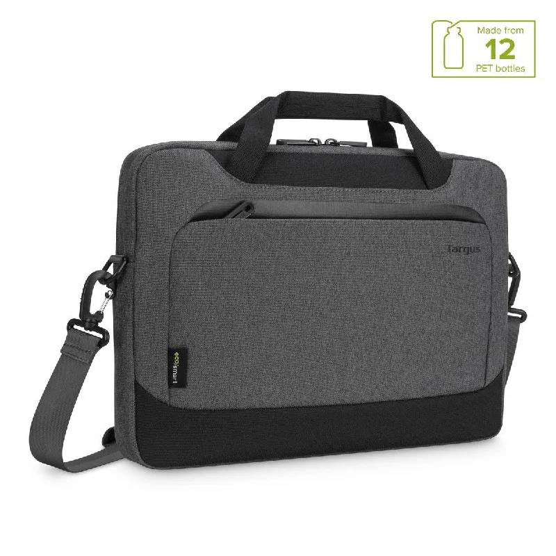 Comfortable satchels for women with padded straps for easy all-day wear -Cypress 14” Slimcase with EcoSmart® - Grey