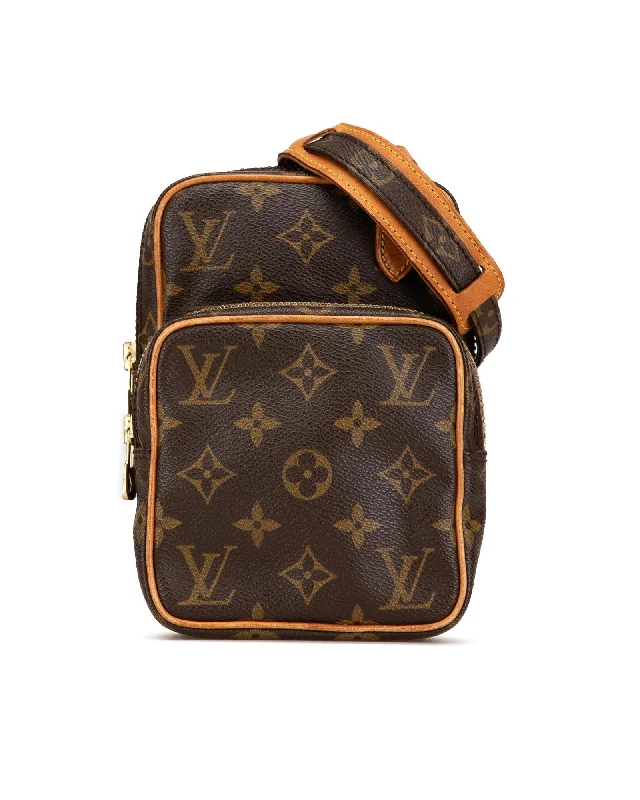 Monogram Canvas Mini Amazone with Leather Trim and Adjustable Strap