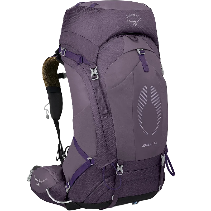 Premium travel backpack with lockable zipper security -Women's Aura 50