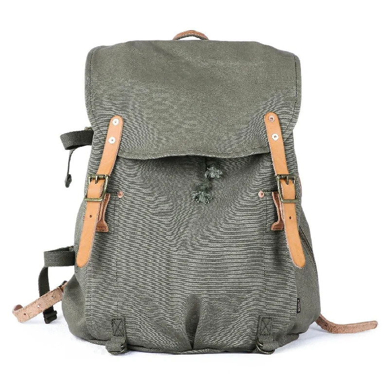 Multi-use backpack for gym and office needs -Canvas Military Rucksack #80806