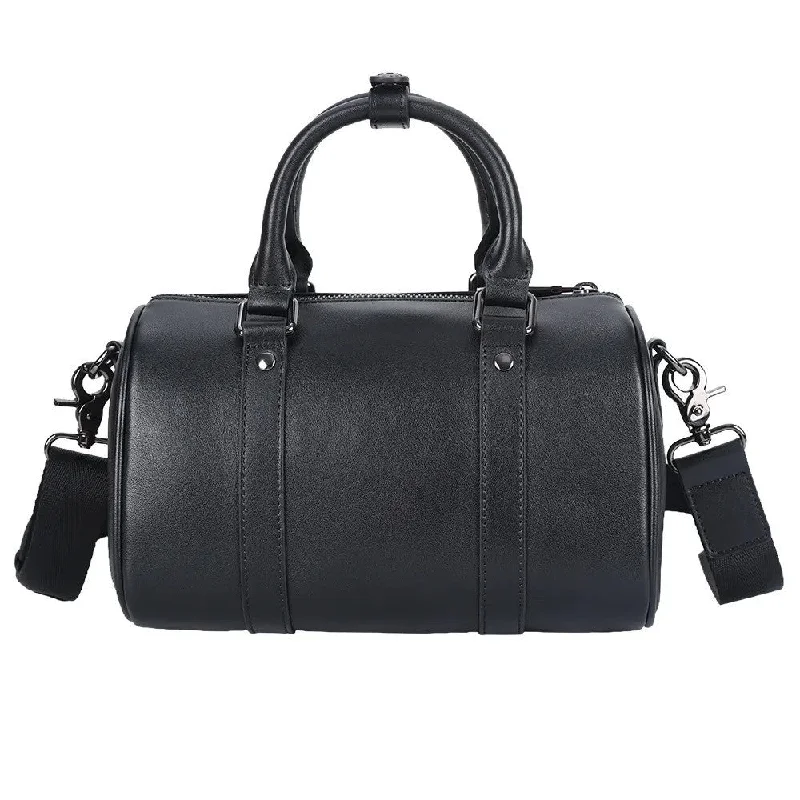 Travel-friendly satchel bags for women with extra space for essentials -Black Leather Crossbody Bag