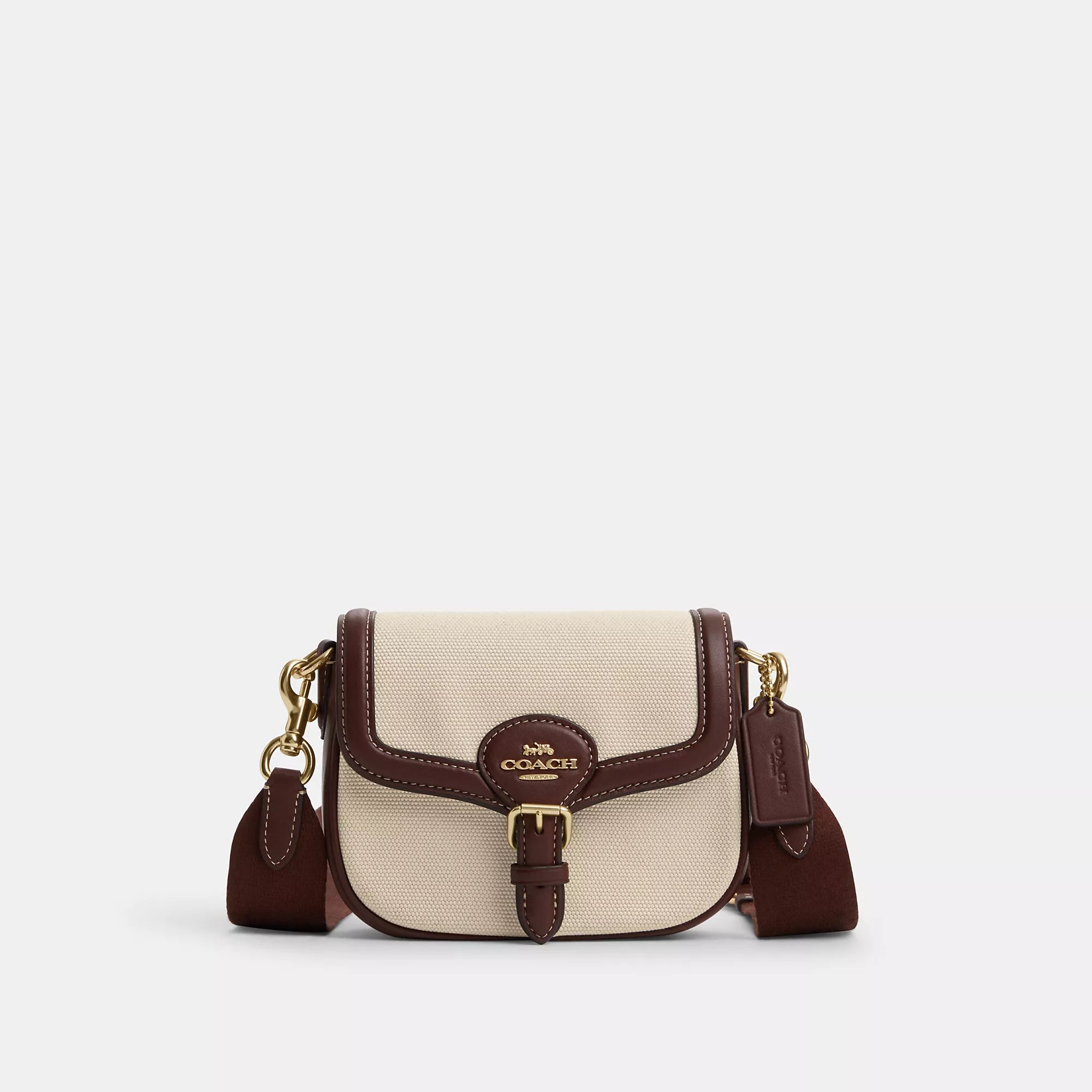 Handle bags with soft leather for luxury -Coach Outlet Amelia Small Saddle Bag