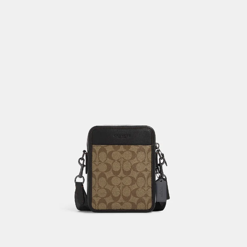 Handle bags with camouflage patterns for edge -Coach Outlet Sullivan Crossbody In Blocked Signature Canvas