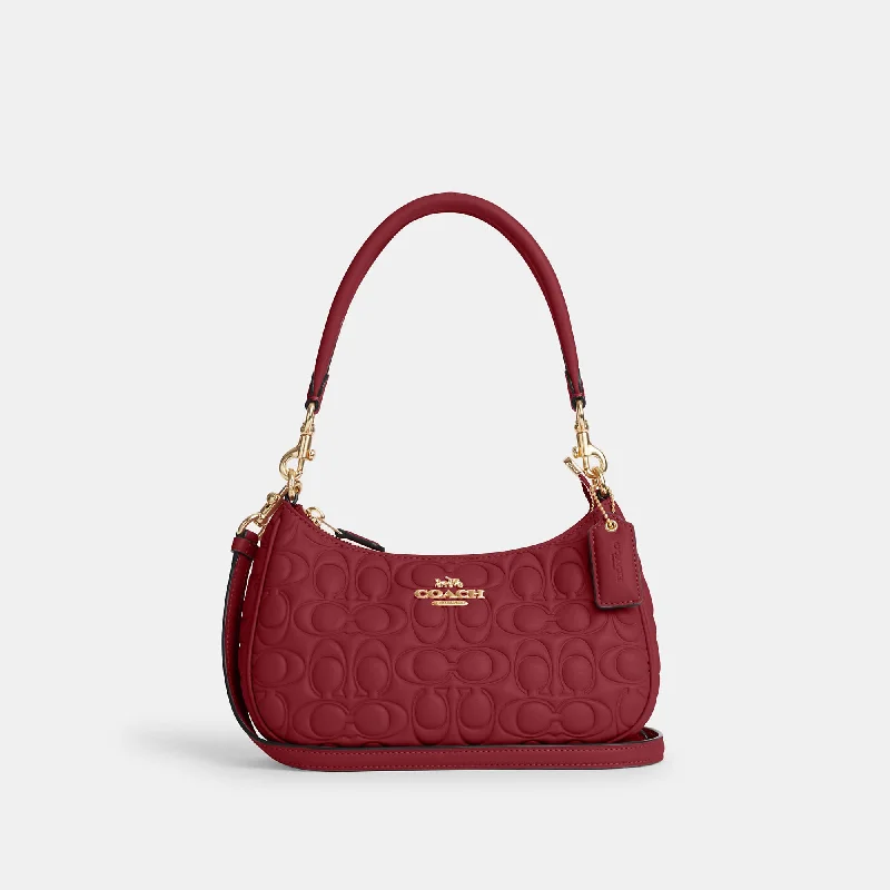 Leather handle bags for elegant daily carry -Coach Outlet Teri Shoulder Bag In Signature Leather