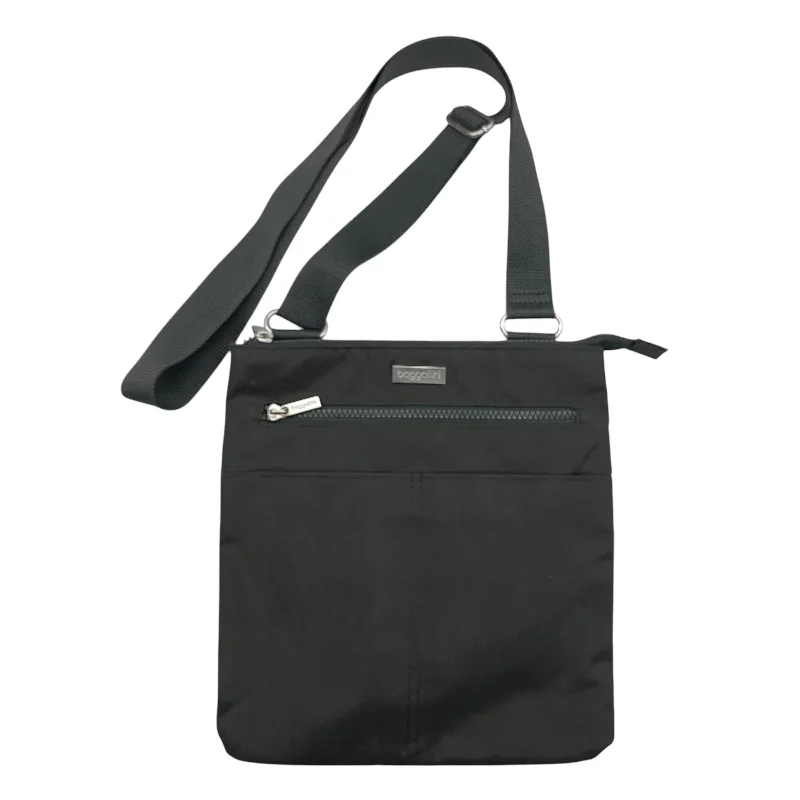 Handle bags with sleek leather for work -Crossbody By Baggallini In Grey, Size:Medium