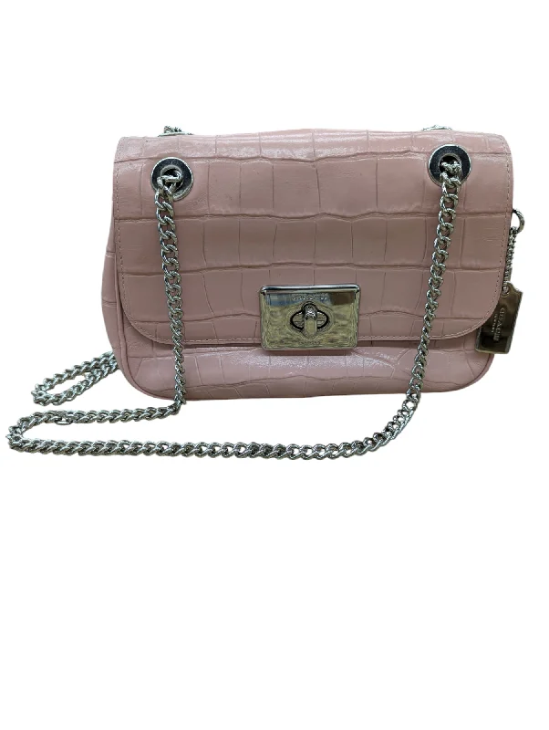 Handle bags with hidden pockets for security -Crossbody Designer By Coach, Size: Medium