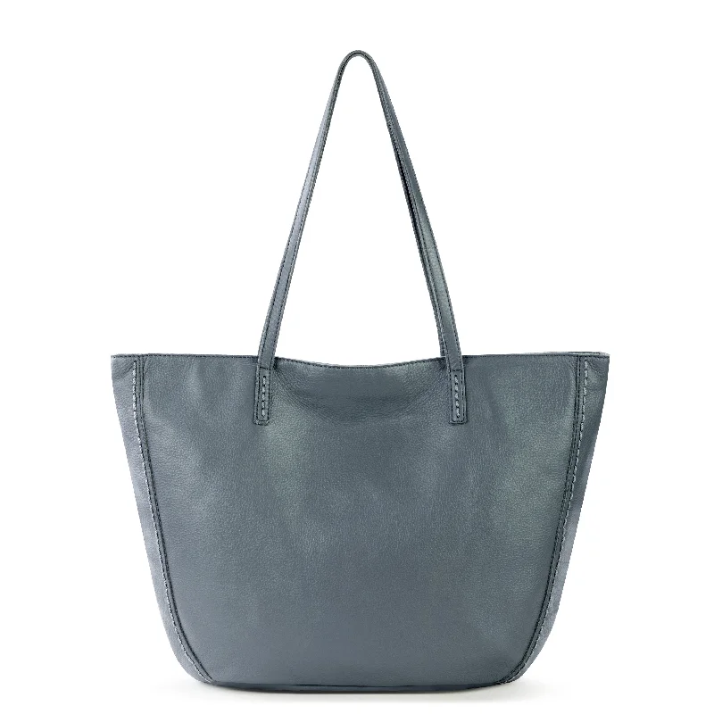 leather - dusty blue grey