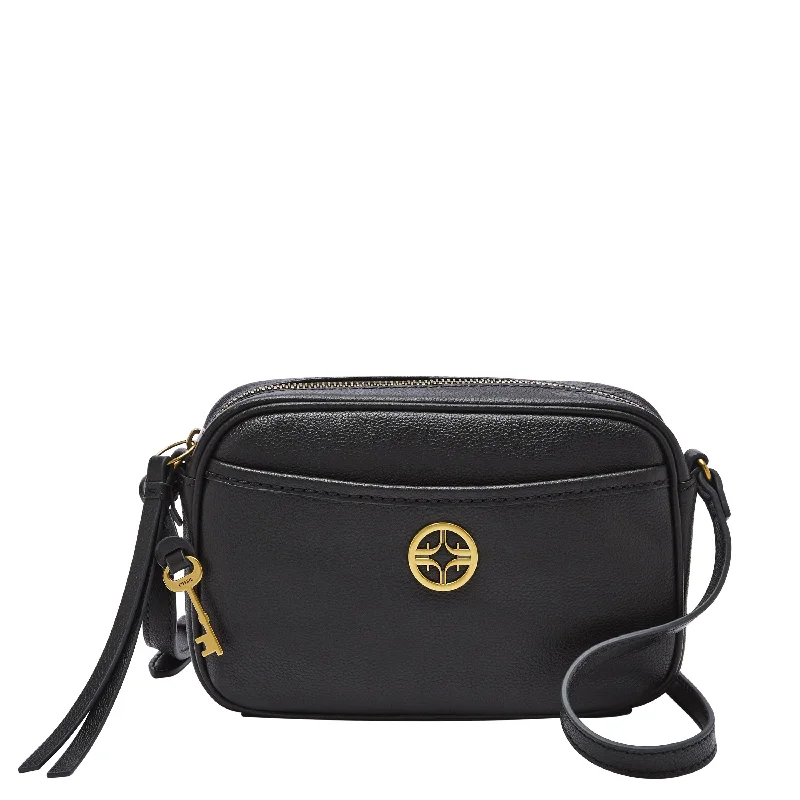 Handle bags with geometric patterns for modernity -Fossil Women's Brennon Leather Camera Bag