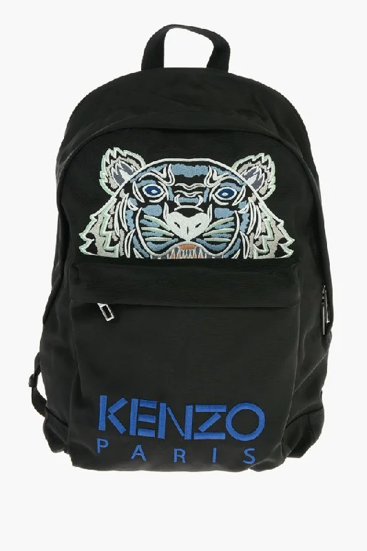 Handle bags with multi-color weaves for vibrancy -Front Embroidered Logo TIGER Backpack