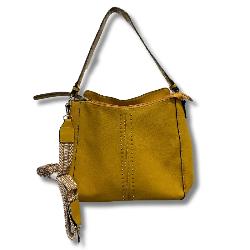 Handle bags with contrast stitching for detail -Handbag By Clothes Mentor, Size: Medium