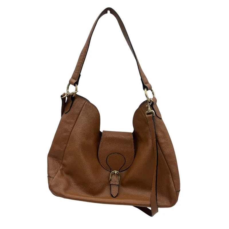 Cotton handle bags for lightweight casual wear -Handbag By J. Jill In Brown, Size:Medium