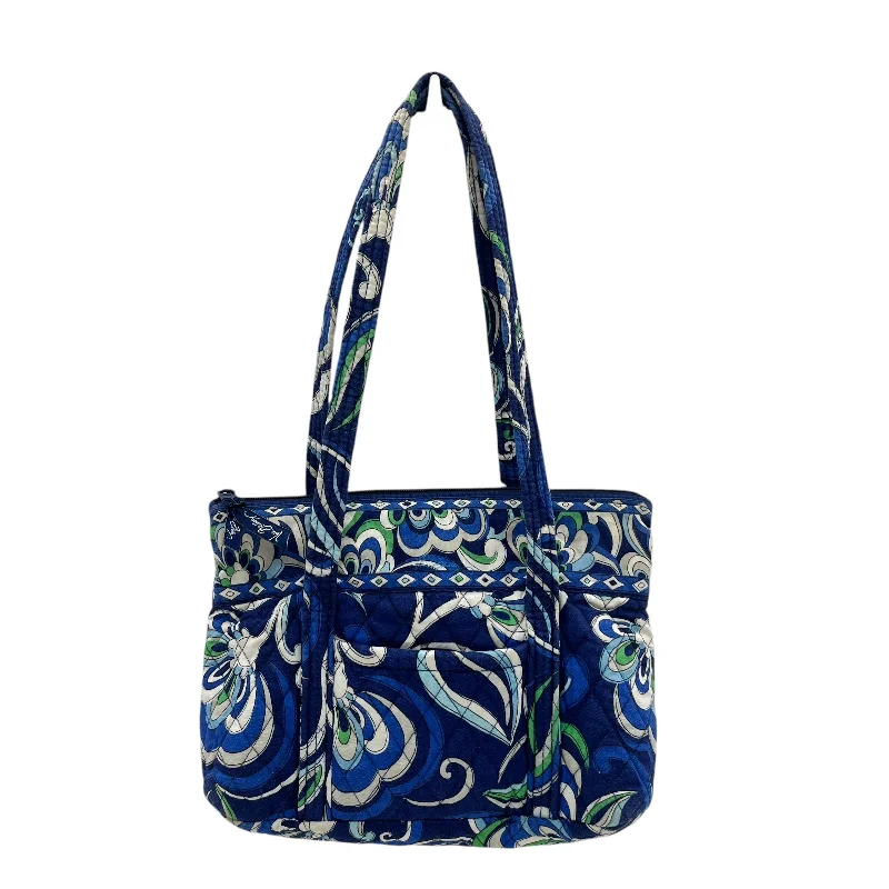 Handle bags with animal prints for flair -Handbag By Vera Bradley In Blue, Size:Small