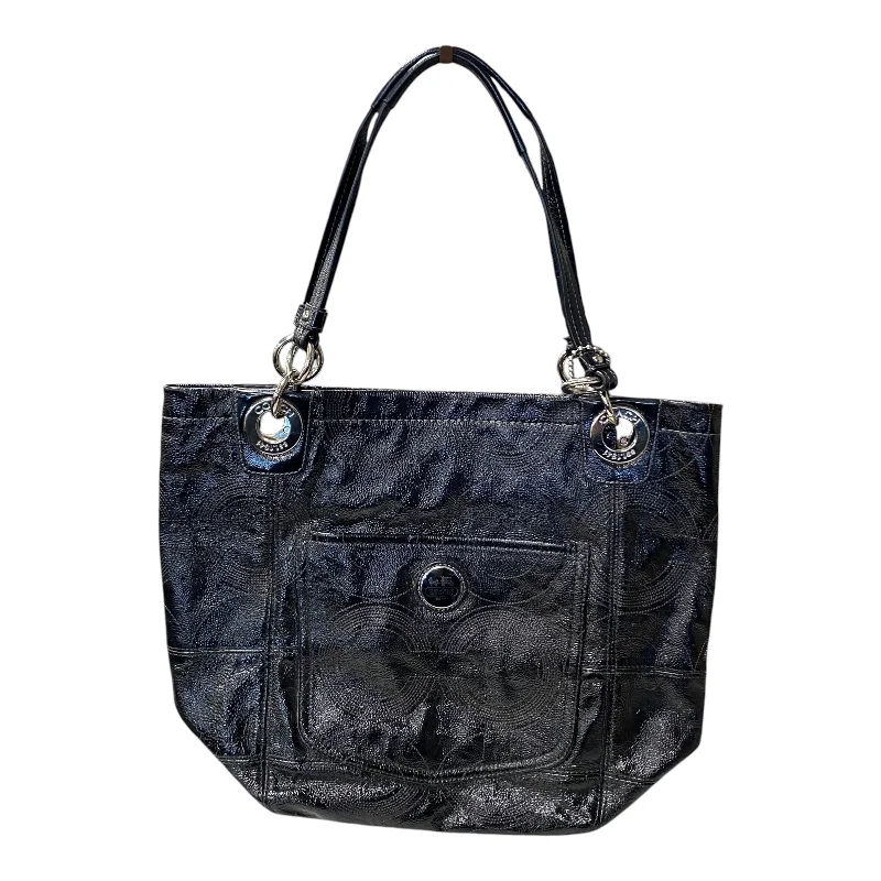 Handle bags with soft velvet for luxury -Handbag Designer By Coach In Black, Size:Large