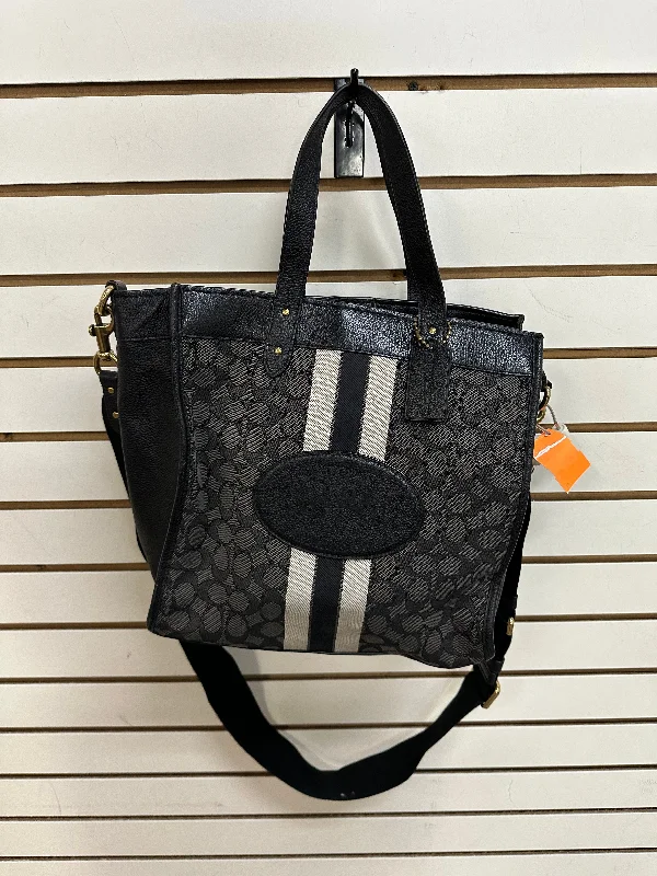 Handle bags with bold checks for trend -Handbag Designer By Coach, Size: Large