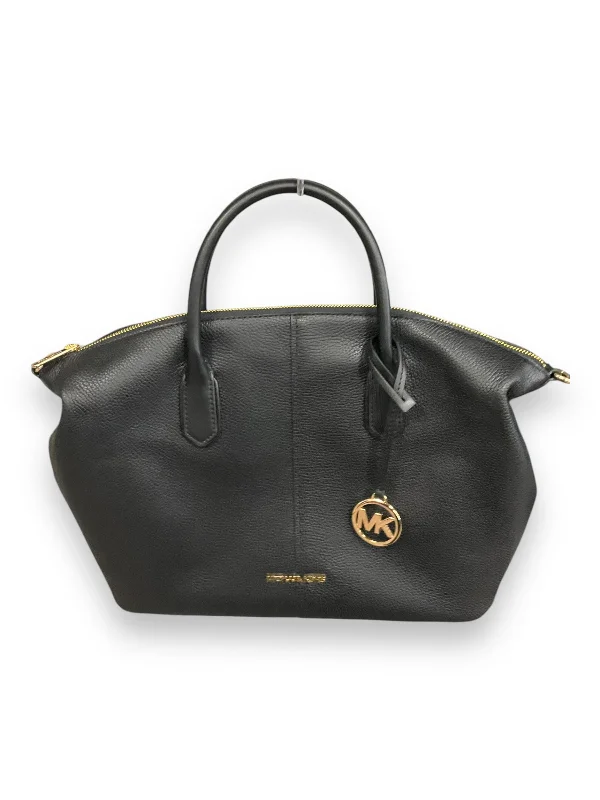 Handle bags with neutral leather for elegance -Handbag Designer By Michael Kors, Size: Large