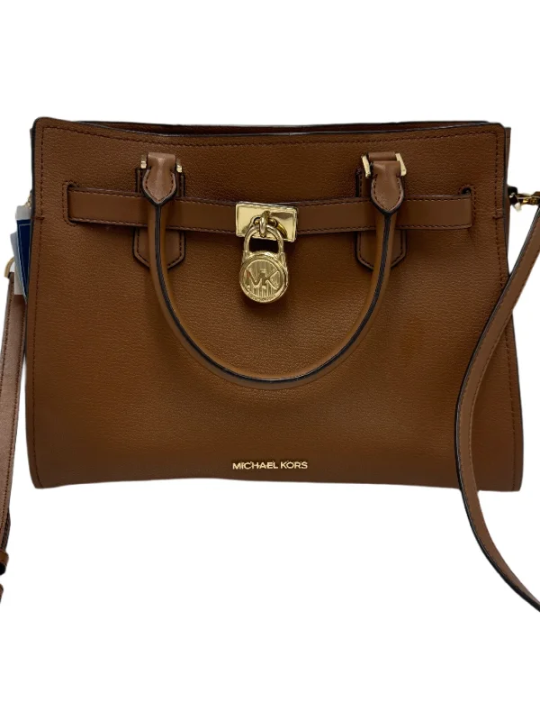 Handle bags with floral embroidery for detail -Leather Handbag Designer By Michael Kors