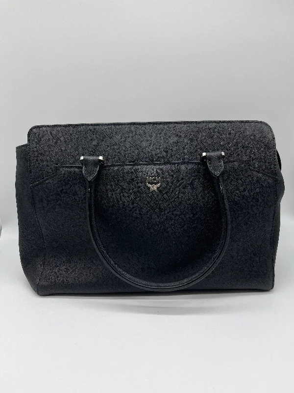 Handle bags with vegan suede for softness -Handbag Luxury Designer By Mcm, Size: Medium