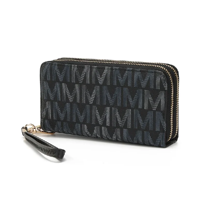 Handle bags with sleek silhouettes for fashion -Hofstra M Signature Wallet Wristlet