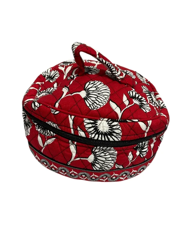 Handle bags with bright florals for cheer -Makeup Bag By Vera Bradley, Size: Large