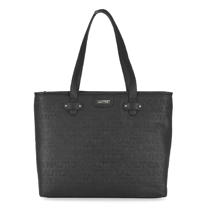 Canvas handle bags perfect for casual outings -Nautica Delray Tote Bag