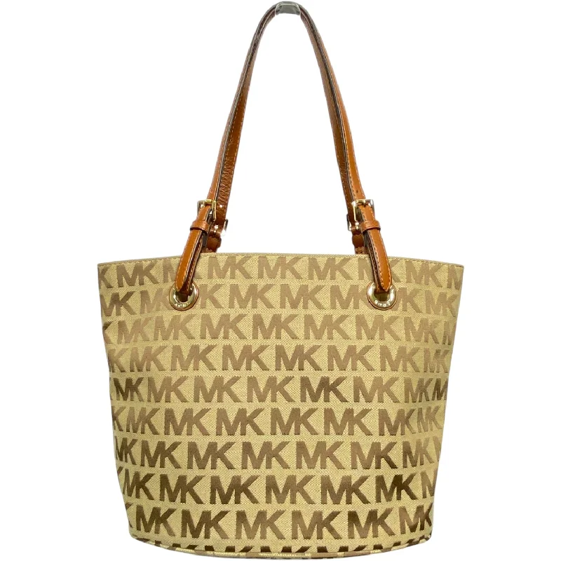 Handle bags with compact designs for portability -Tote Designer By Michael Kors, Size: Medium