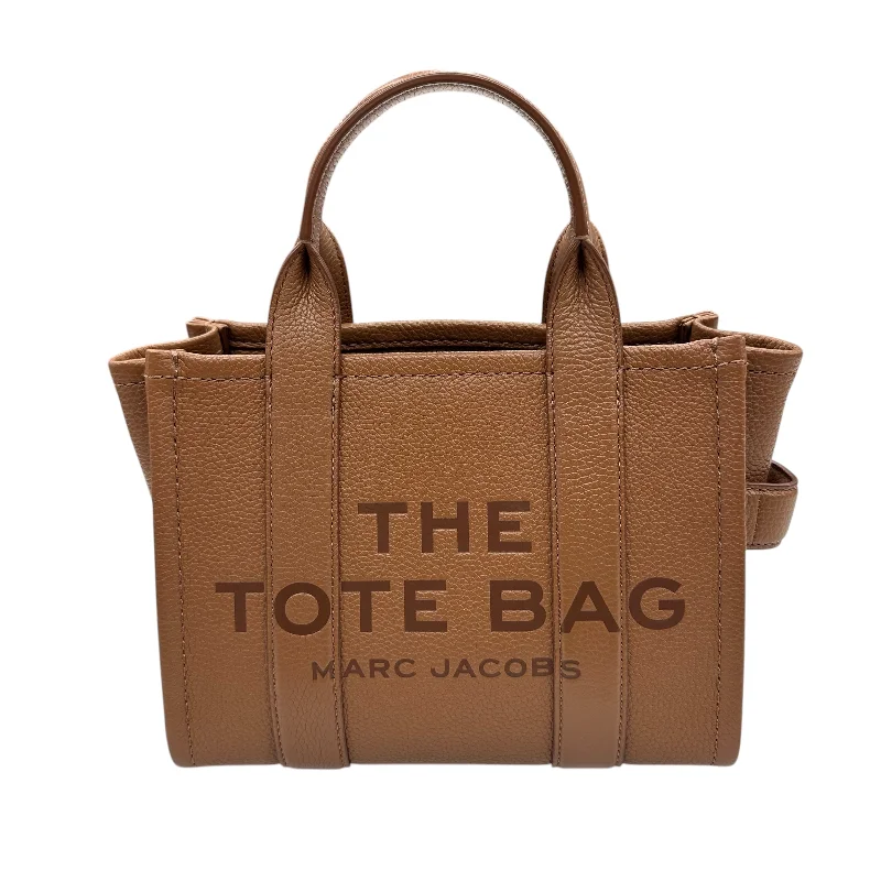 Handle bags with bold text for statements -Tote Luxury Designer By Marc Jacobs In Brown, Size:Medium