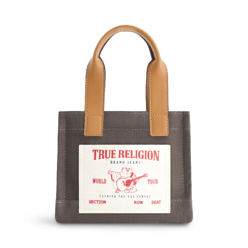 Waterproof handle bags ideal for rainy weather -True Religion Mini Tote