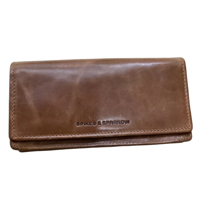 Handle bags with contrast stitching for detail -Wallet Leather By Clothes Mentor, Size: Medium